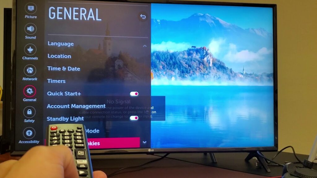 How to reset LG TV